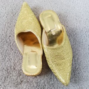 Golden Girl Mules slippers (Babouches)