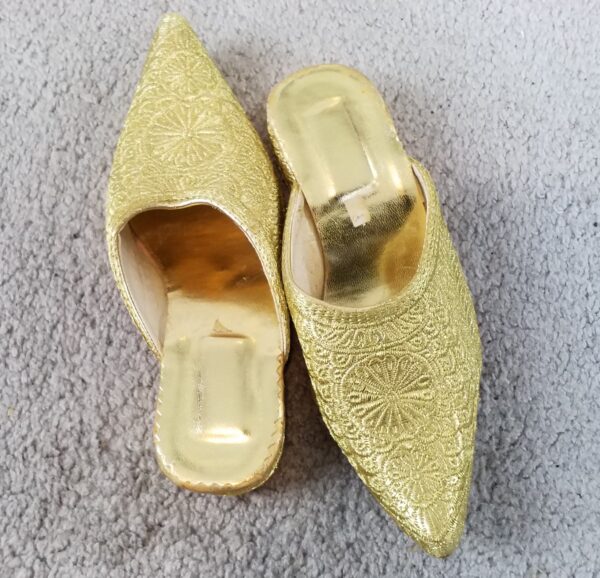 Golden Girl Mules slippers (Babouches)