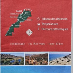 Folded Morocco Adventure map by Traditions Hunt