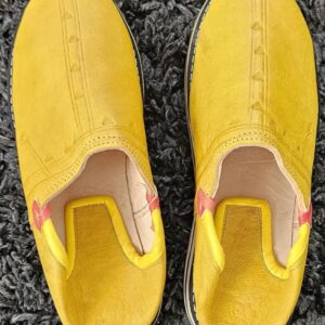 Traditional Leather Moroccan Slippers for Men