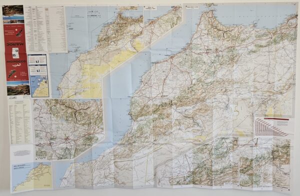 Folded Morocco Adventure map by Traditions Hunt