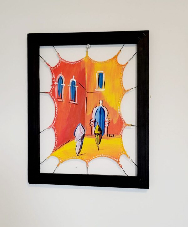 Tradition hunt framed paint north Africa desert nomad traditional life