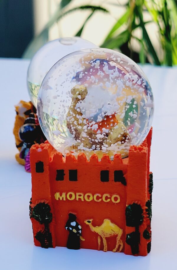 Snow globe Morocco Souvenir, Morocco Kasbah, Marrakech Morocco Sahara Souvenir