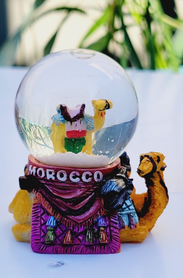 Snow globe Morocco Souvenir, Morocco Kasbah, Marrakech Morocco Sahara Souvenir