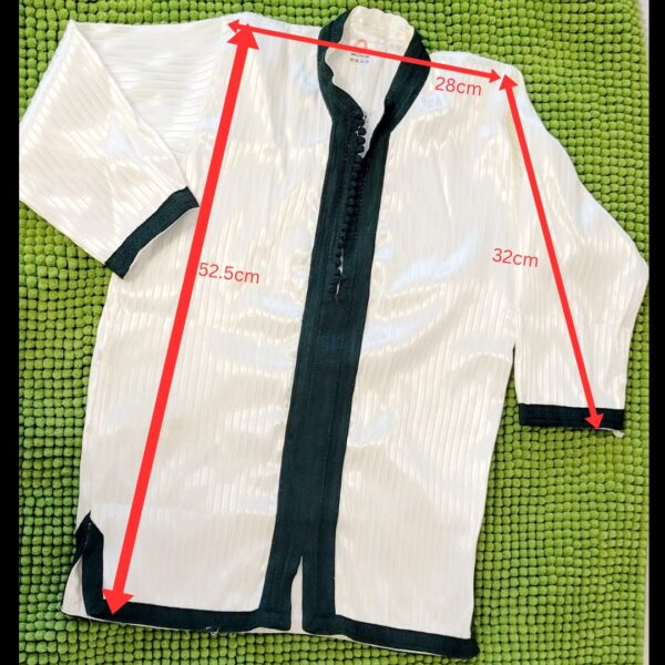 Traditions Hunt- Boys Moroccan Jabador set white and green 4-5 years