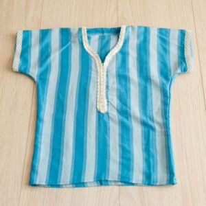 Tunique traditionnelle style Gandoura Marocaine Enfant (6-8 ans) – ÉTAT NEUF